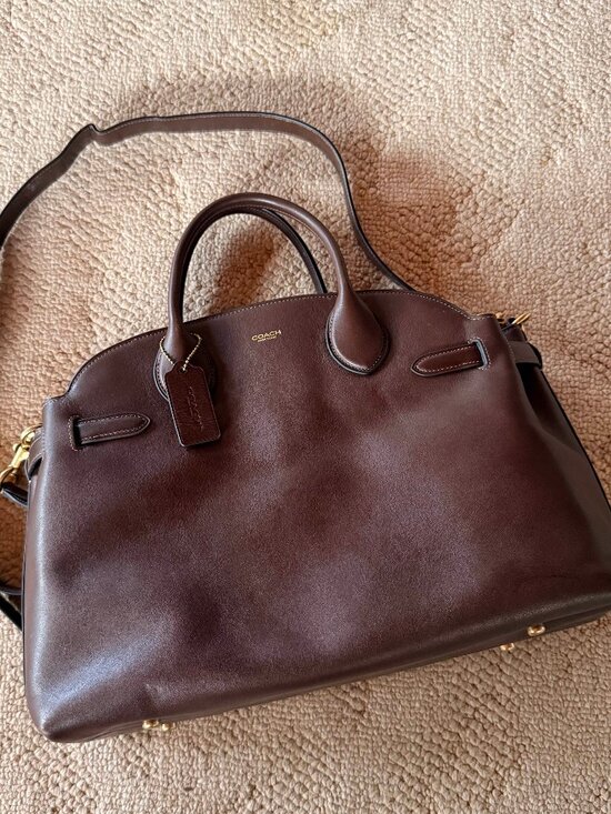 Coach Handbags - COACH Empire Large Soft Leather Carryall Bag 40 (Maple)